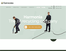 Tablet Screenshot of harmoniaenergy.com